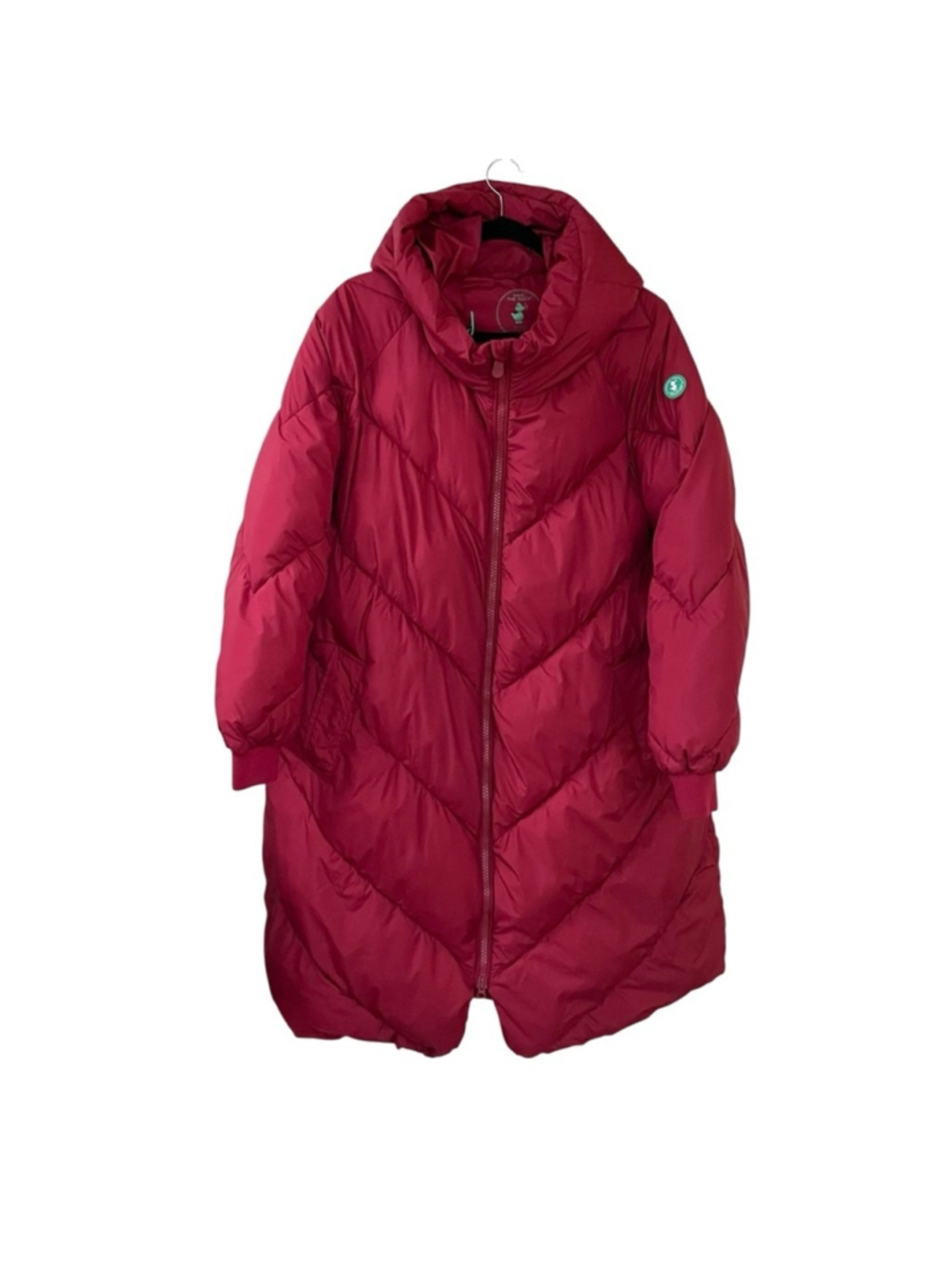SAVE THE DUCK Red Longline Puffer Coat 1X